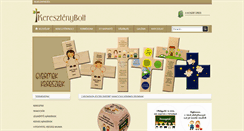 Desktop Screenshot of keresztenybolt.hu